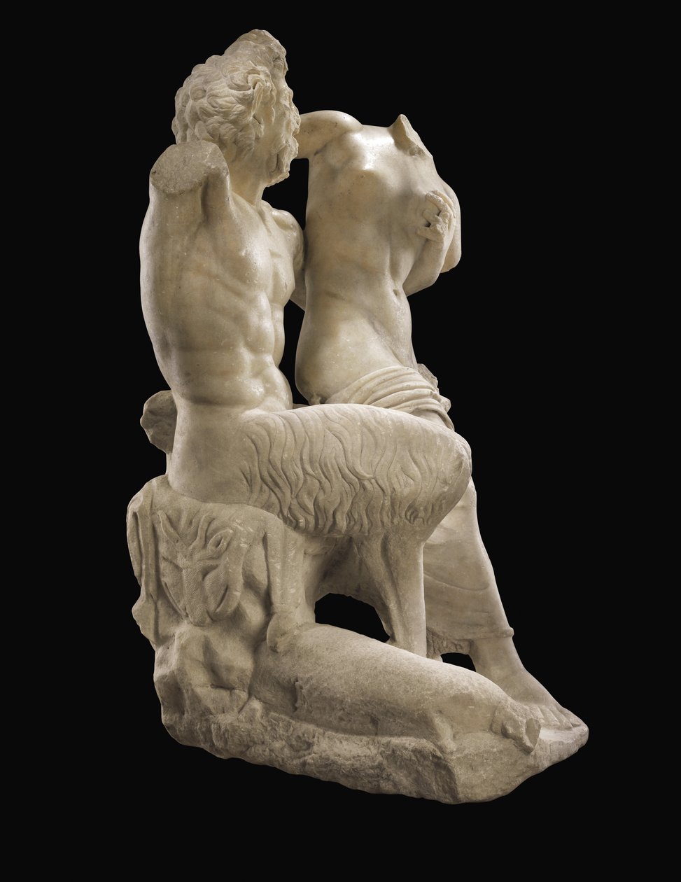 Pan and Hermaphrodite ، القرن الأول الميلادي (الرخام) بواسطة رومان رومان