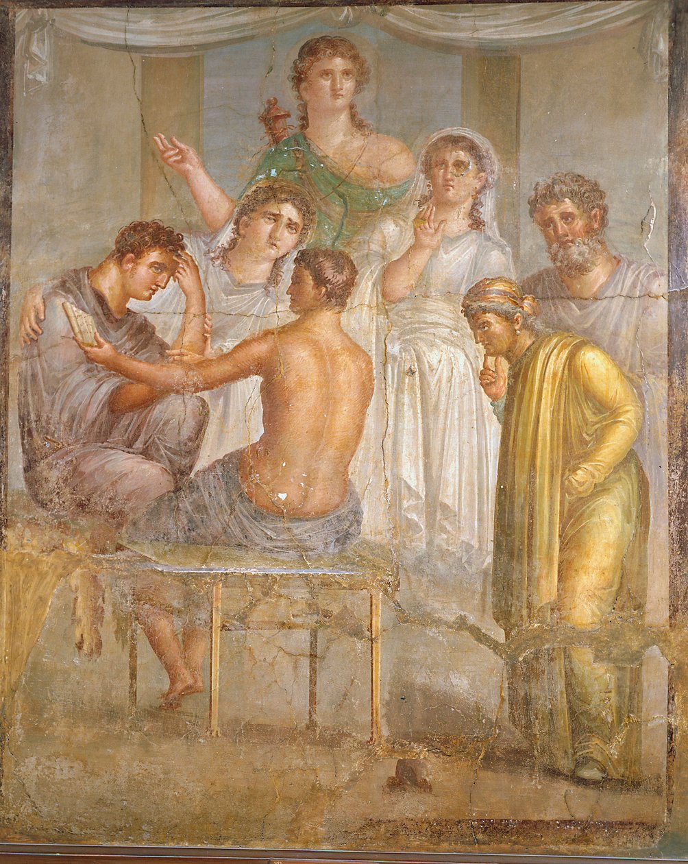 الحضارة الرومانية. Admetus و Alcestis ، لوحة جدارية من كنيسة إركولانو بواسطة رومان رومان