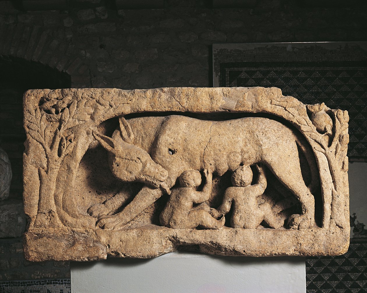 Romulus and Remus (limestone) بواسطة رومان رومان