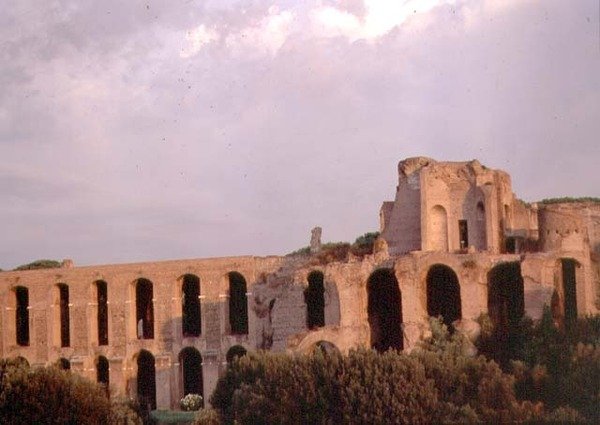 منظر قصر بالاتين من سيرك مكسيموس (صورة) (انظر أيضًا 99012) بواسطة رومان رومان