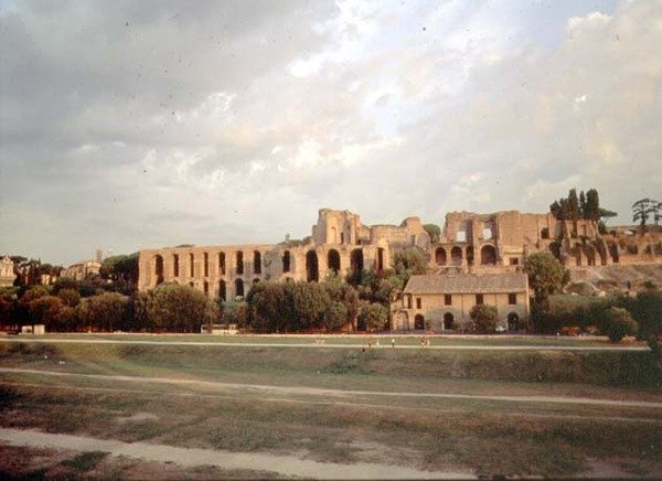 منظر قصر بالاتين من سيرك مكسيموس (صورة) (انظر أيضًا 99013) بواسطة رومان رومان