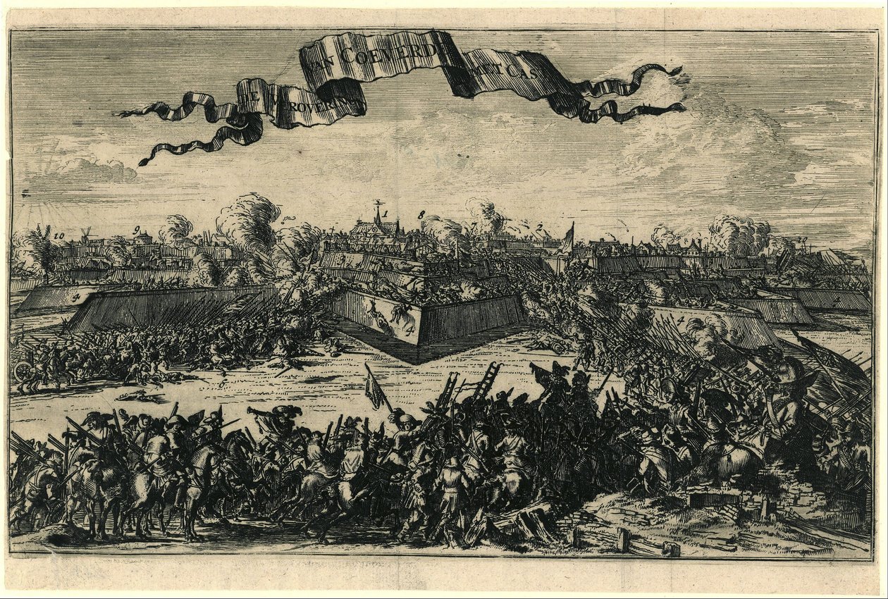 احتلال كوفوردن في 30 ديسمبر 1672 غزو ​​Coeverde مع Cast [ثعبان البحر] (العنوان على الكائن) بواسطة رومين دي هوج (منسوب إلى)