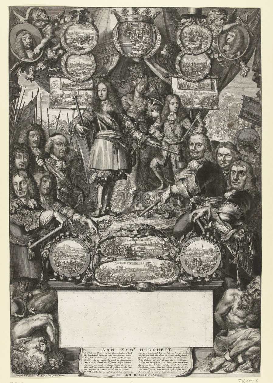 قصة انتصارات ويليام الثالث عام 1673 بواسطة Romeyn de Hooghe