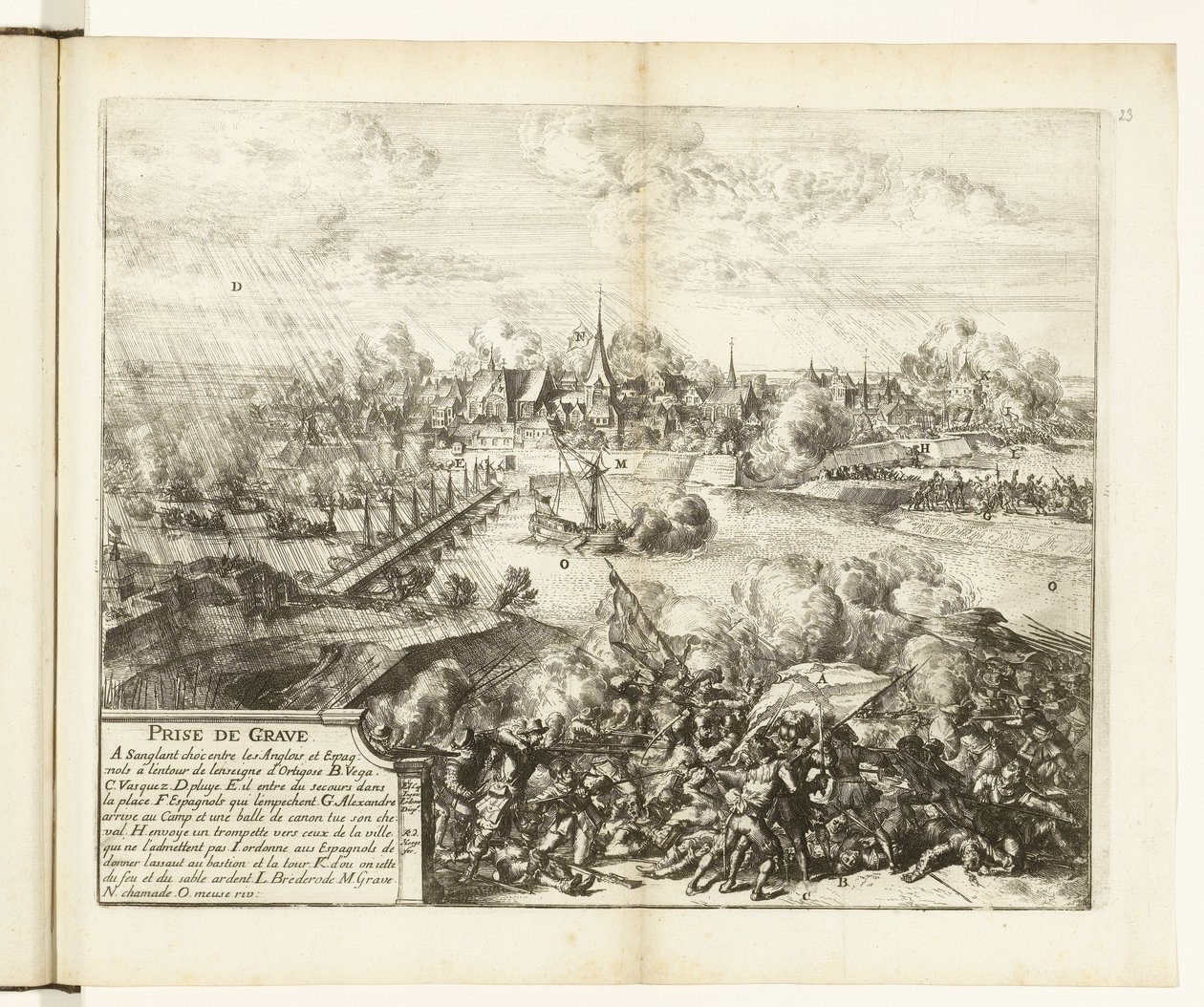 بيلج إن إنام فان جراف 1586 تسجيل (العنوان على الكائن) حروب فلاندرز (عنوان المسلسل) بواسطة Romeyn de Hooghe