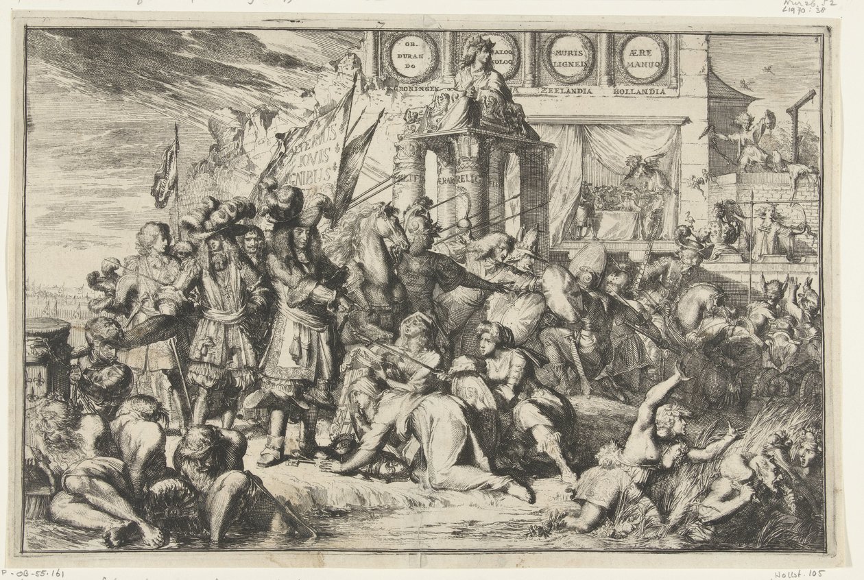 الغزو الفرنسي وقطع وحدة الاتحاد بواسطة Romeyn de Hooghe
