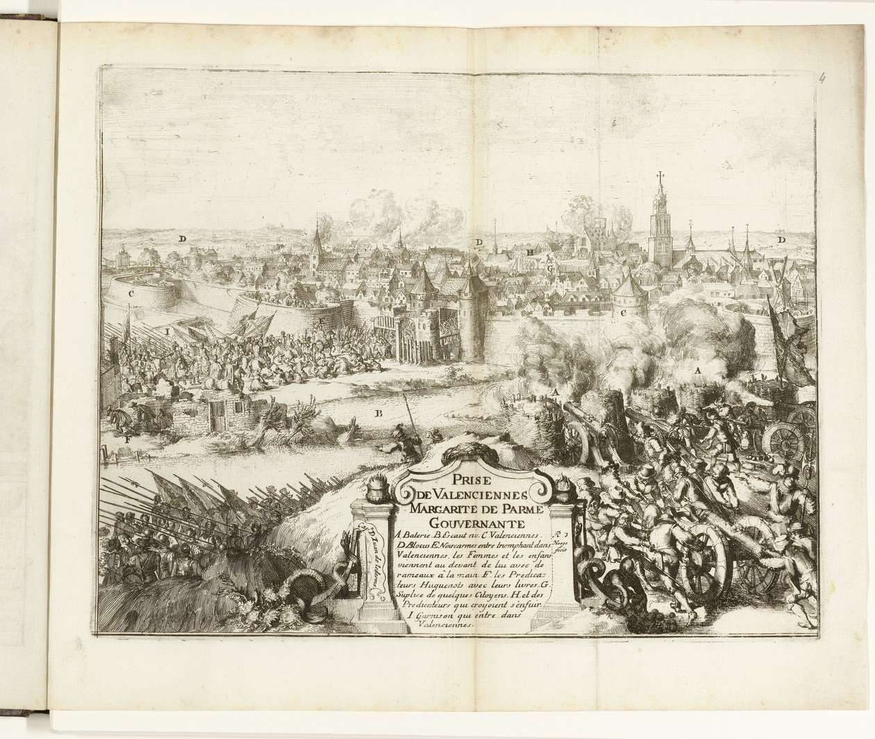 إنام فان فالنسيان 1567 القبض على فالنسيان (العنوان على الكائن) حروب فلاندرز (عنوان المسلسل) بواسطة Romeyn de Hooghe