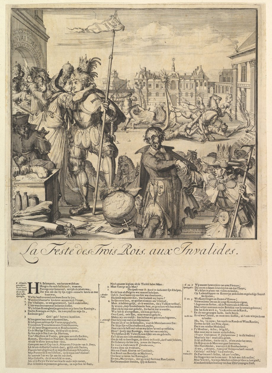 The Feste des Trois Rois.nd بواسطة Romeyn de Hooghe