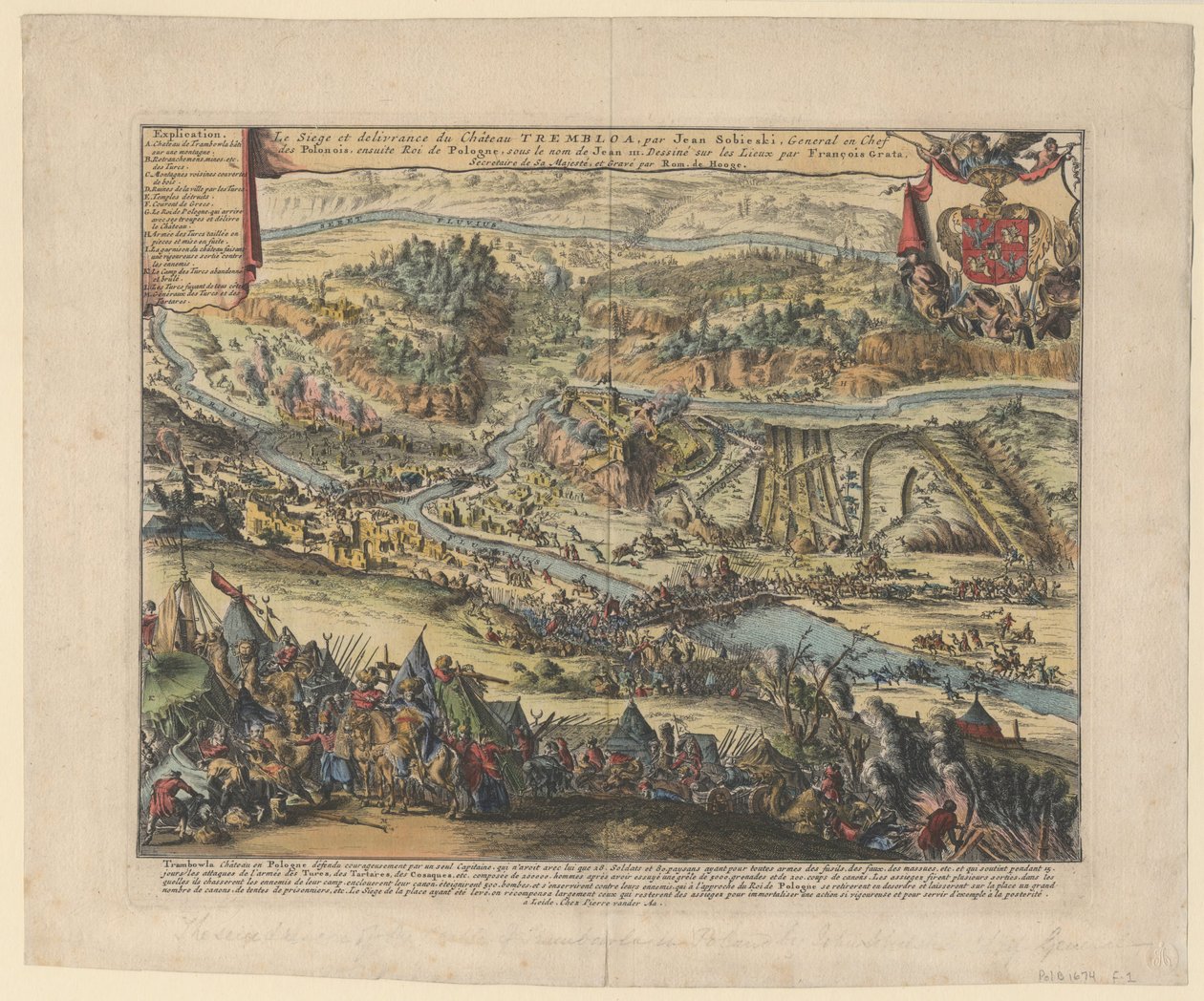 حصار تريمبولا في 1675 ، 1690 بواسطة Romeyn de Hooghe