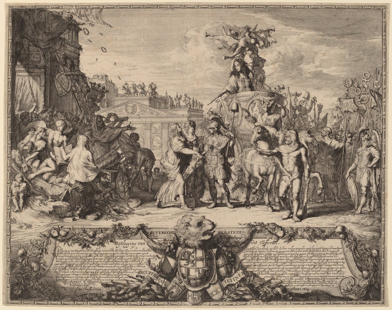 يعيد Uytrecht (استعادة أوتريخت ، 1673) بواسطة Romeyn de Hooghe