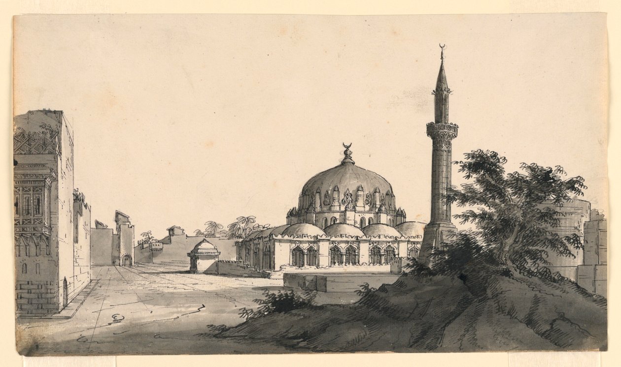 تصميم المسرح ، مسجد على مربع بواسطة رومولو أخيل ليفراني