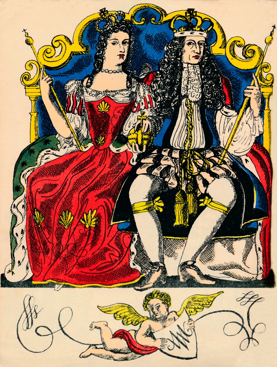 وليام الثالث وماري الثاني ، ملك وملكة بريطانيا العظمى وأيرلندا من 1688 ، 1932 بواسطة روزاليند ثورنيكروفت
