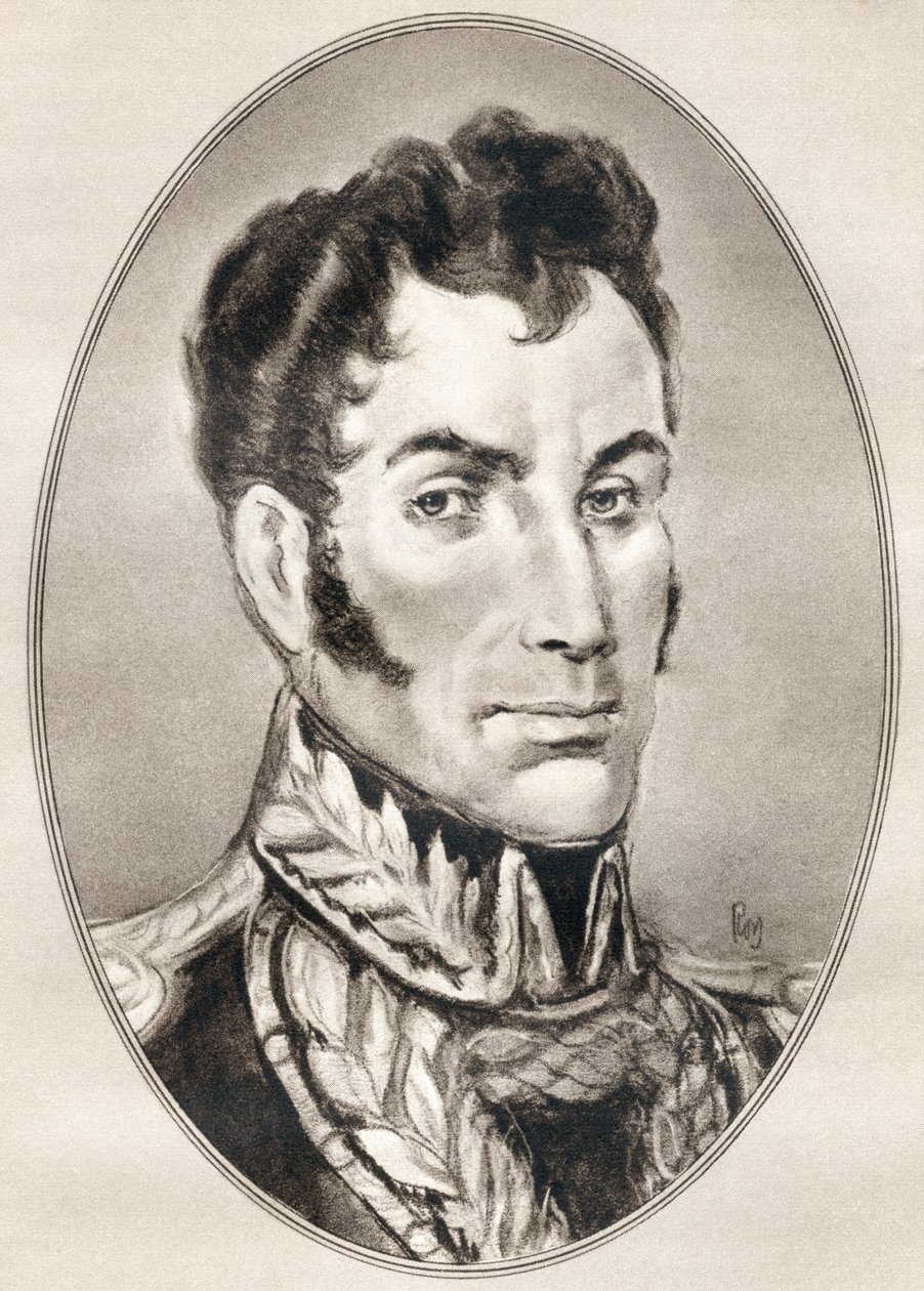 Simon Jose Antonio de la Santísima Trinidad Bolivar Palacios Ponte y Blanco ، من السير الذاتية الحية للرجال المشهورين. بواسطة روس جوردون