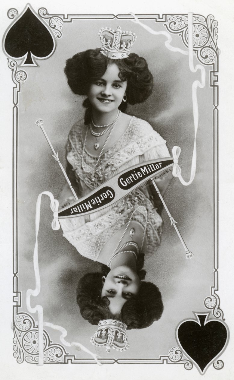 جيرتي ميلار ، الممثلة والمغنية البريطانية ، c1905. بواسطة صور الروتاري