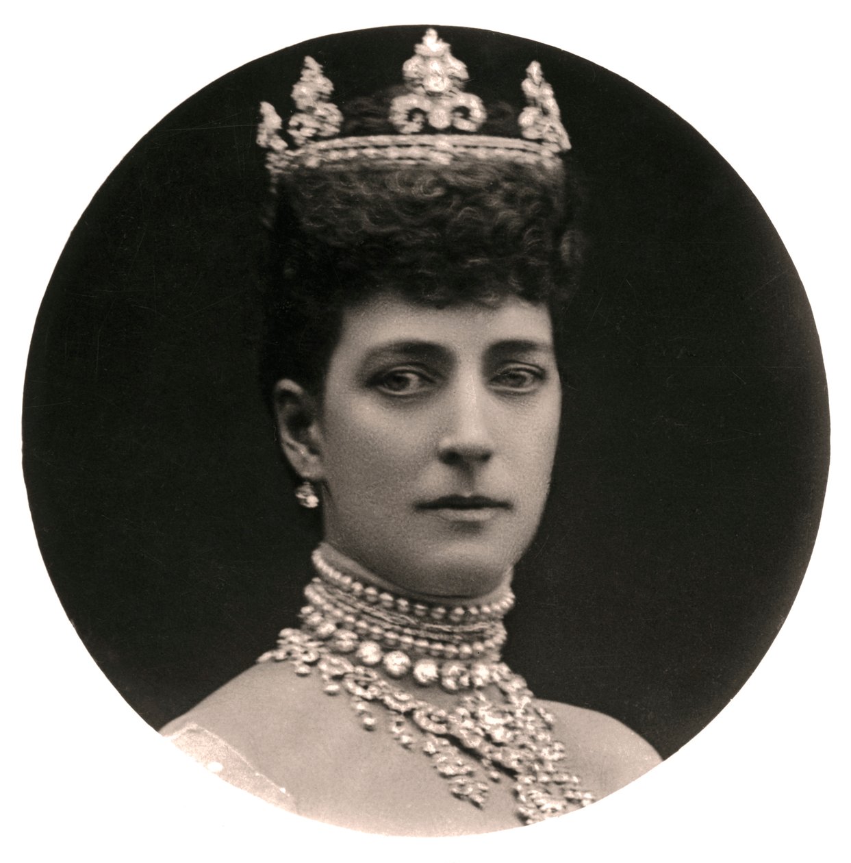 الملكة ألكسندرا 1844-1925 ، زوجة الملكة للملك إدوارد السابع ، أواخر القرن التاسع عشر. بواسطة صور الروتاري