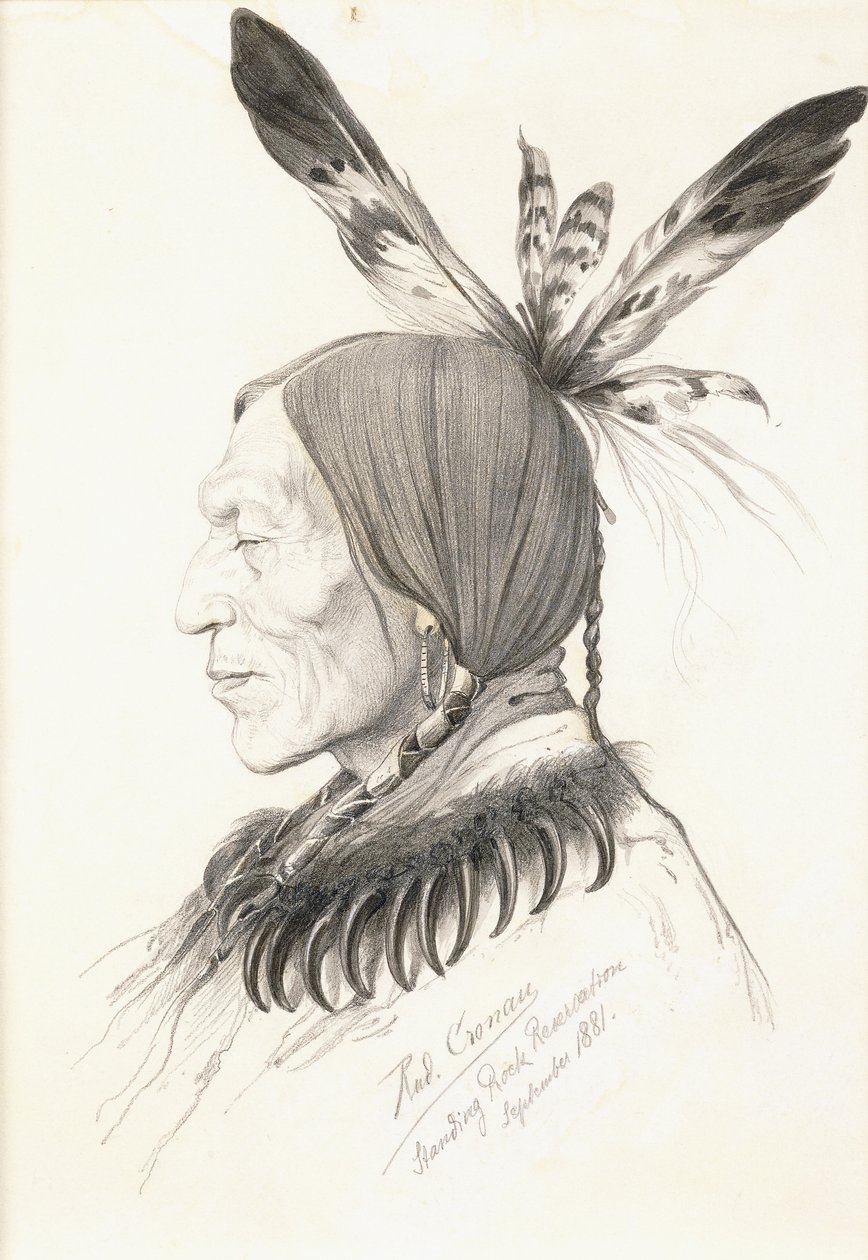 هيو توبا ، فور هورنز أو جاغو ، الحكواتي ، رئيس Hunkpapa Sioux بواسطة رودولف كروناو