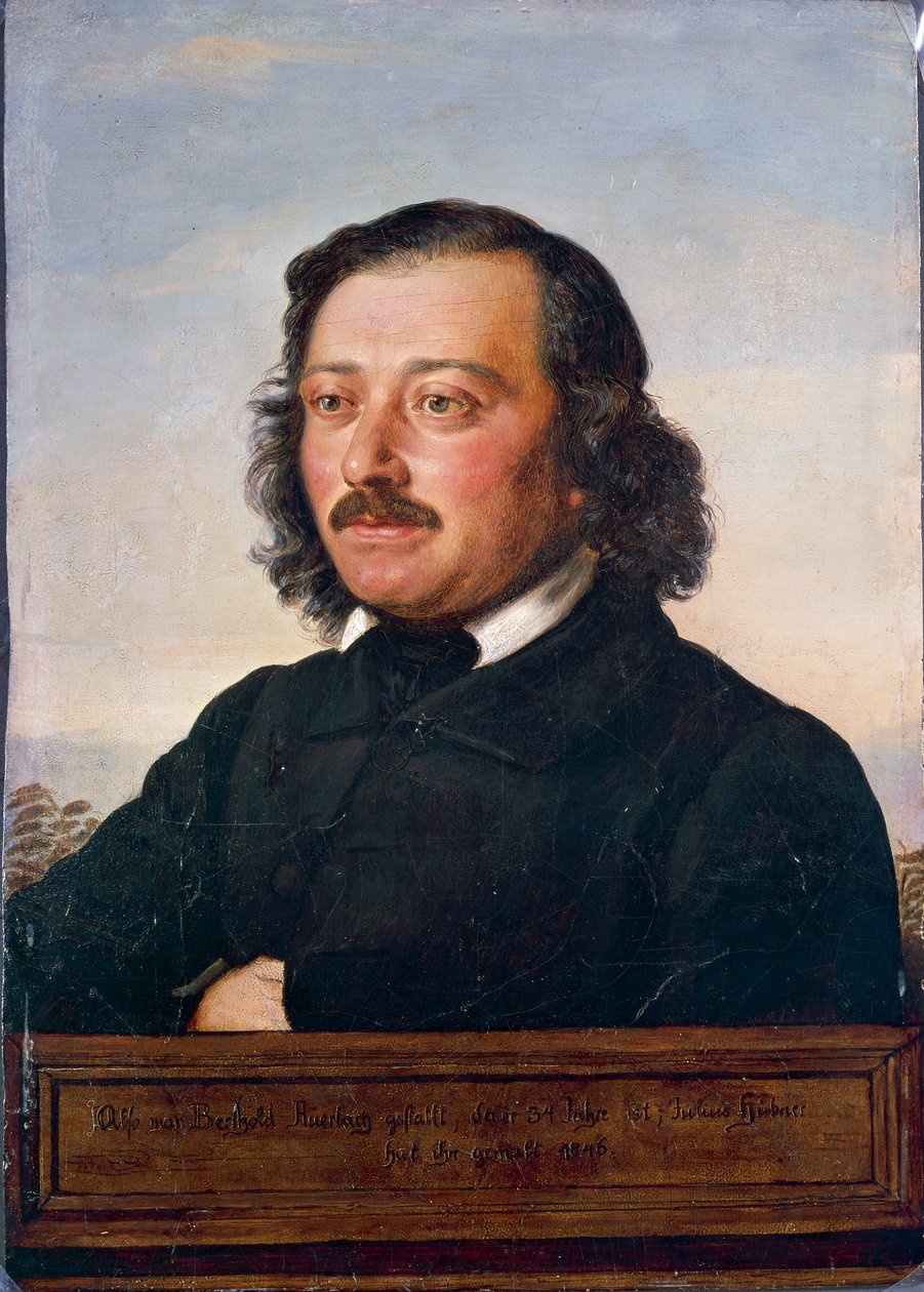Portrait of Berthold Auerbach بواسطة رودولف جوليوس بينو هيوبنر