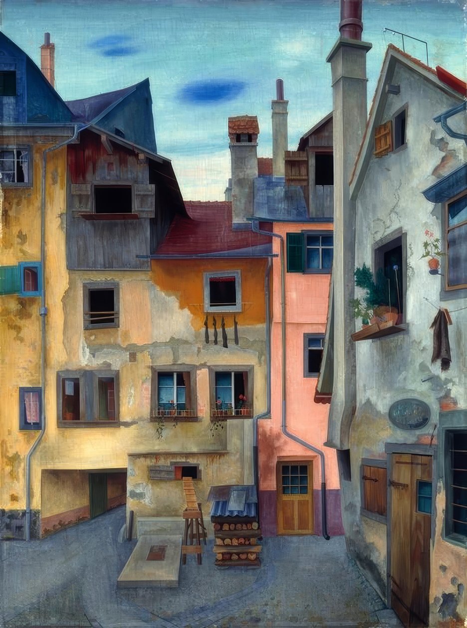 Alte Häuser in Lindau بواسطة رودولف واكر