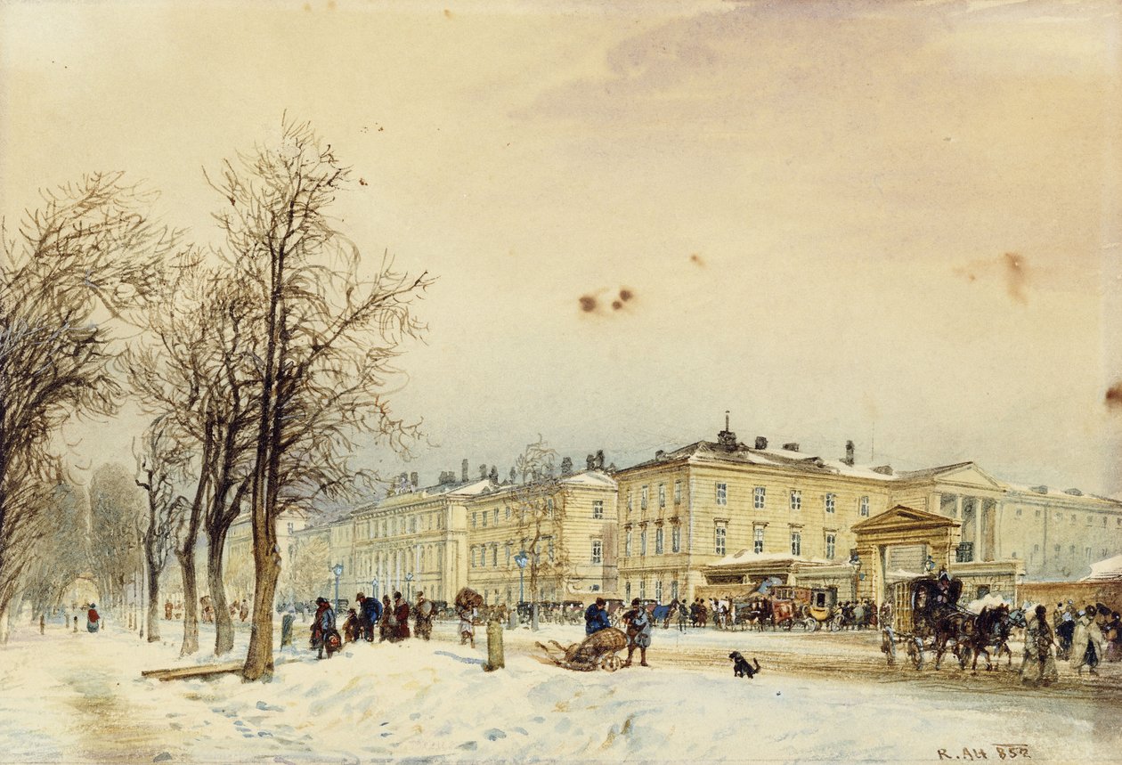 المحطة الشمالية ، فيينا ؛ The Nordbahnhof ، فيينا ، 1852 بواسطة رودولف من البديل