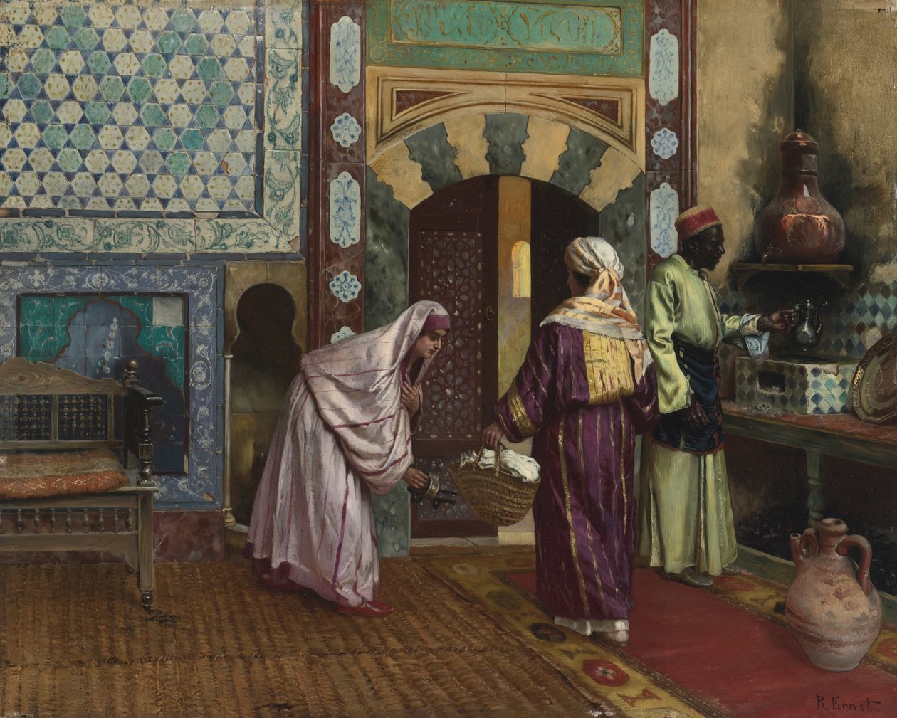 في الحمام بواسطة رودولف إرنست
