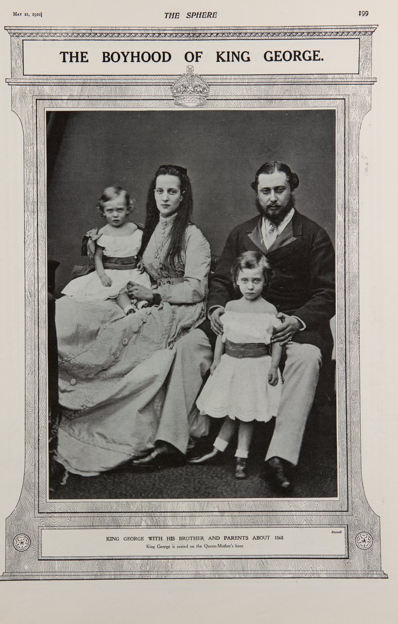أمير وأميرة ويلز مع اثنين من أبنائهما (1867) بواسطة 