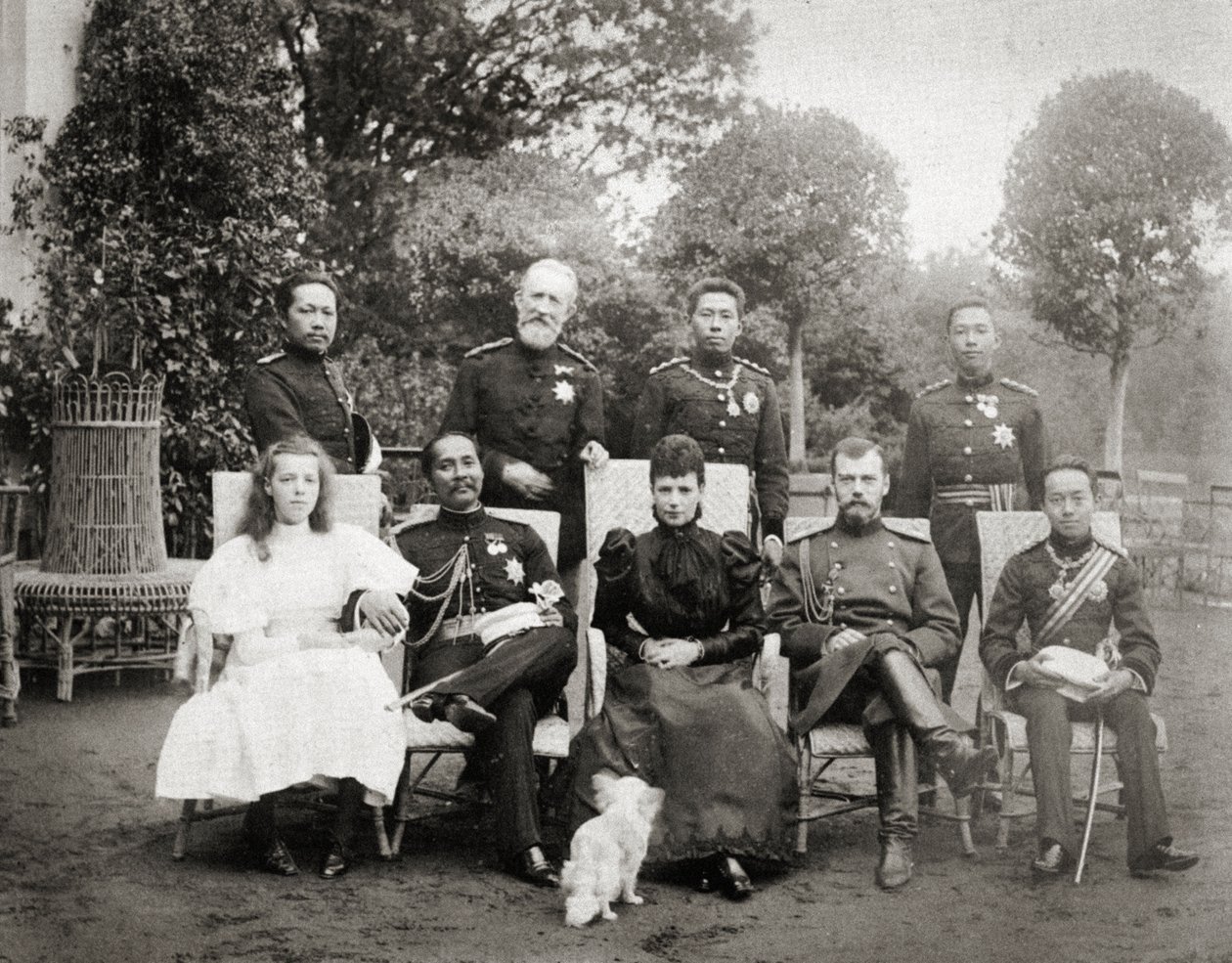 العائلات الملكية لروسيا وسيام ، 1896 بواسطة مصور روسي