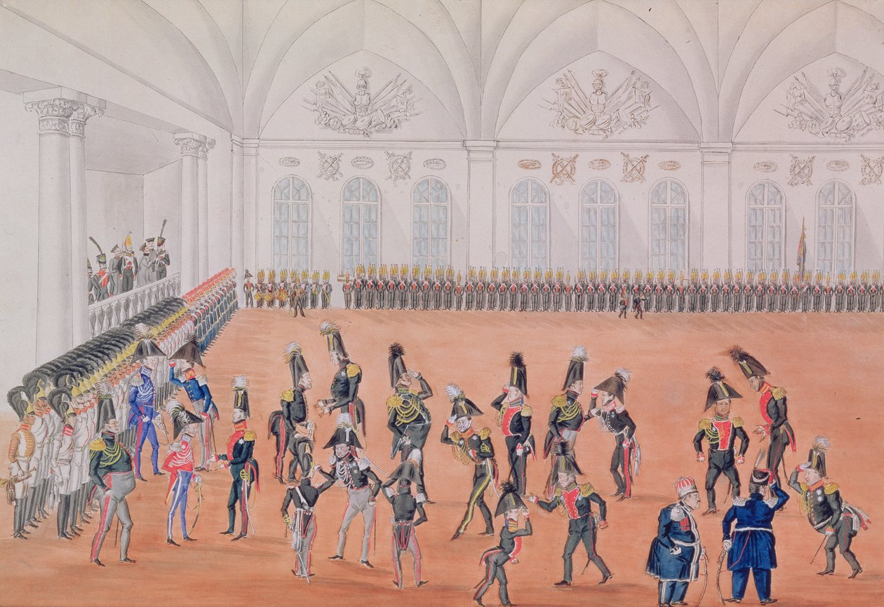موكب الحراسة ، 1820s بواسطة المدرسة الروسية