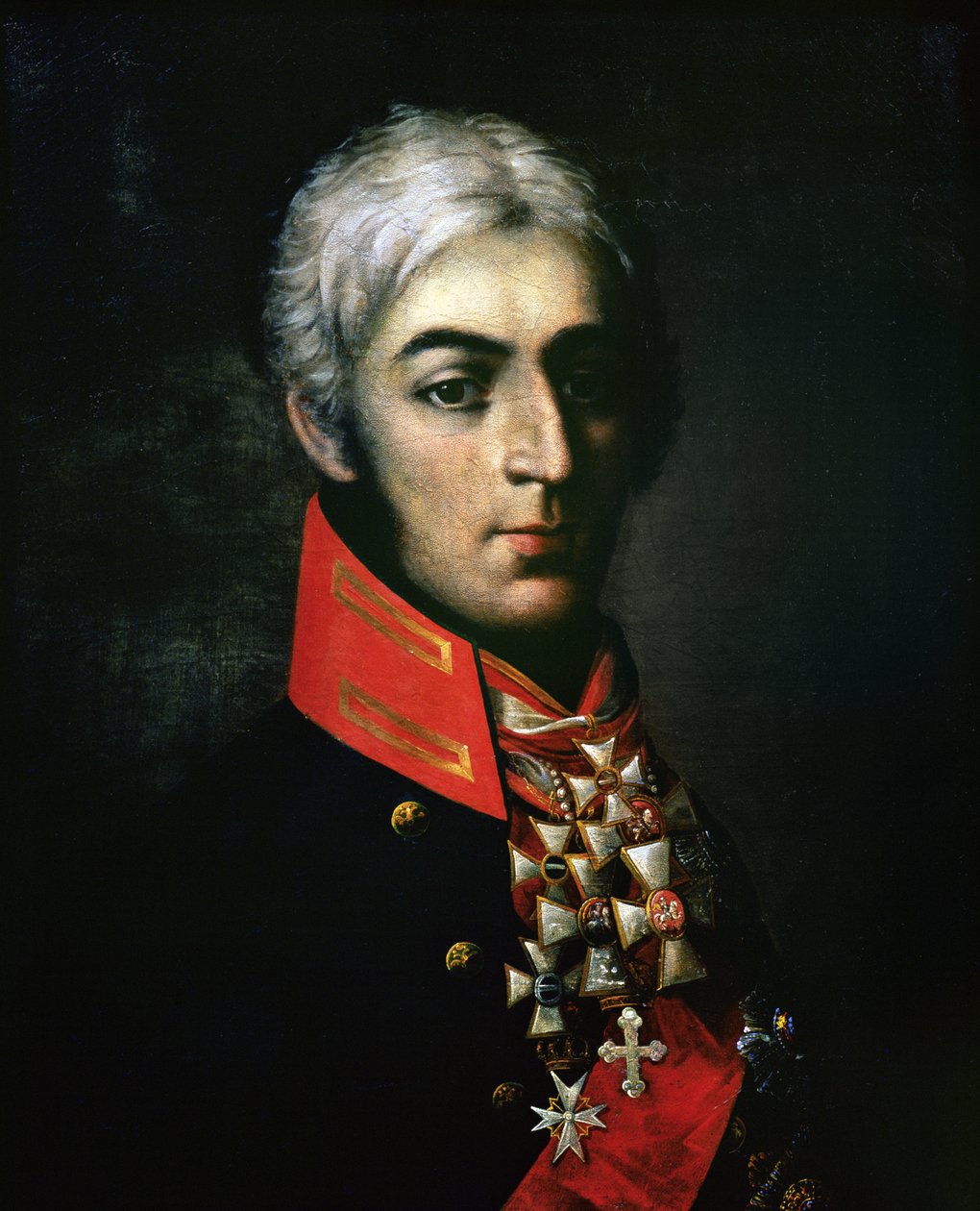 صورة للأمير بيتر باجراتيون (1765-1812) جنرال روسي بواسطة المدرسة الروسية