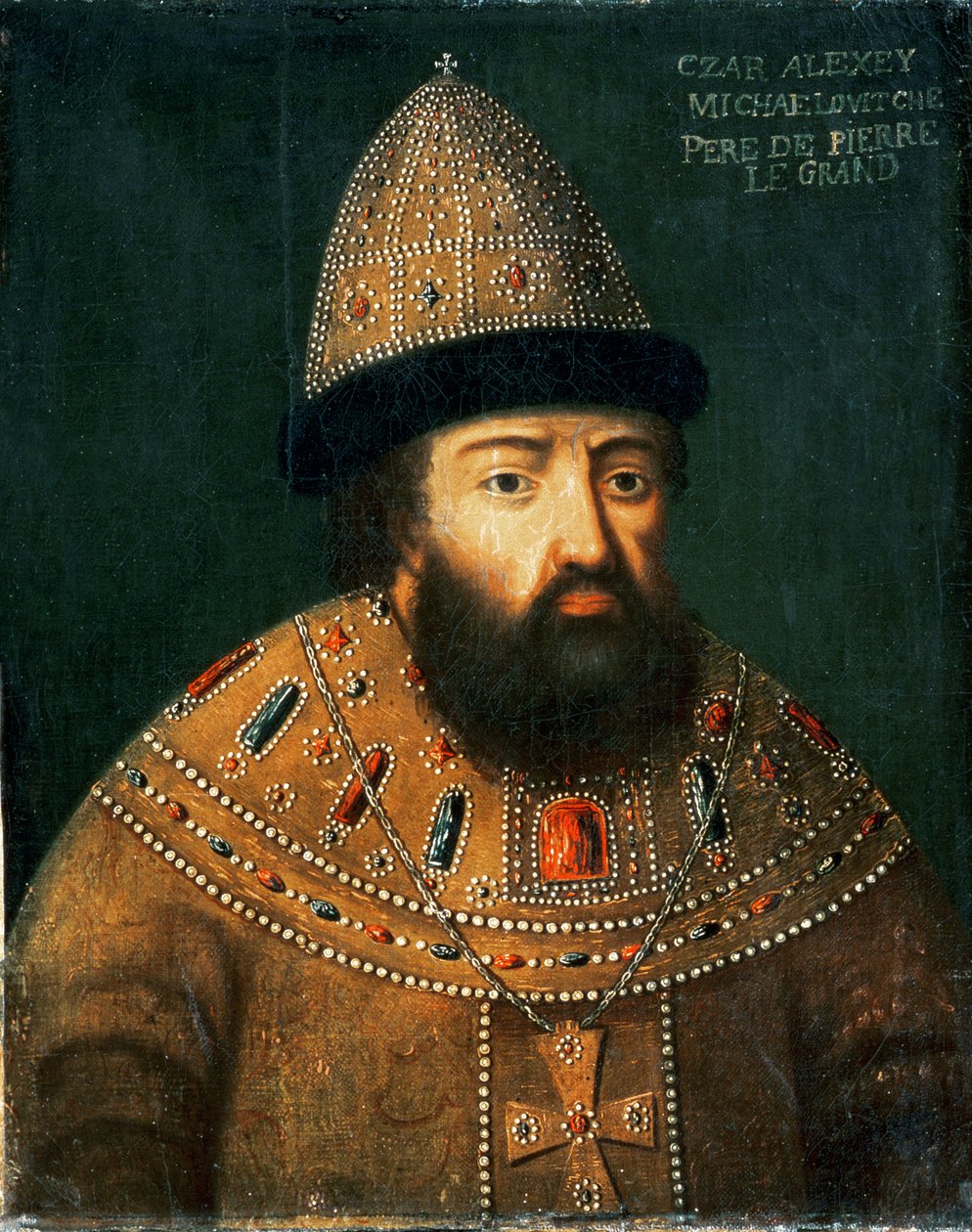 صورة القيصر أليكسي الأول ميهايلوفيتش (1629-76) بواسطة المدرسة الروسية