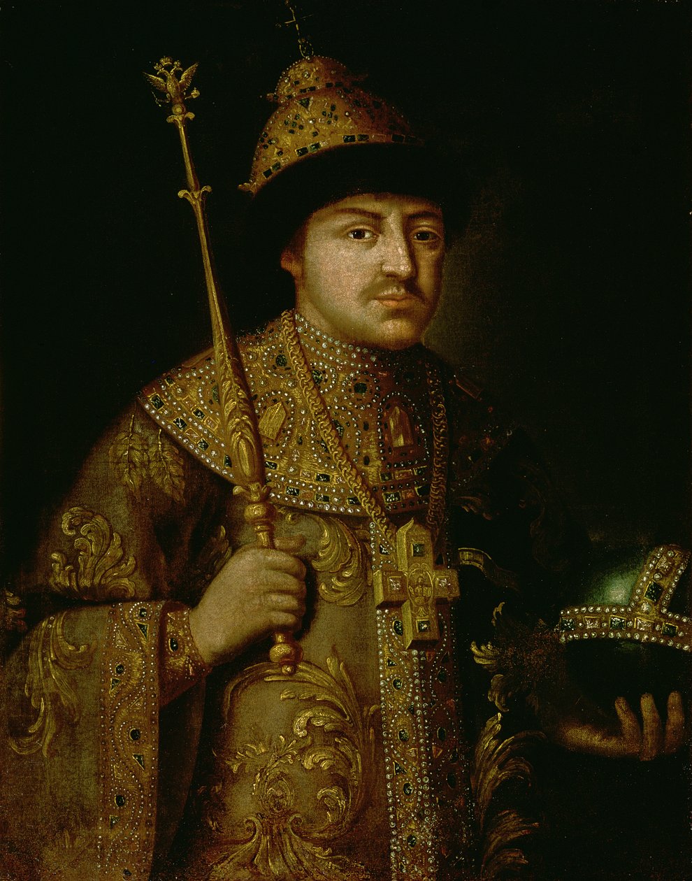 صورة القيصر فيودور الثالث أليكسيفيتش (1661-1682) بواسطة المدرسة الروسية