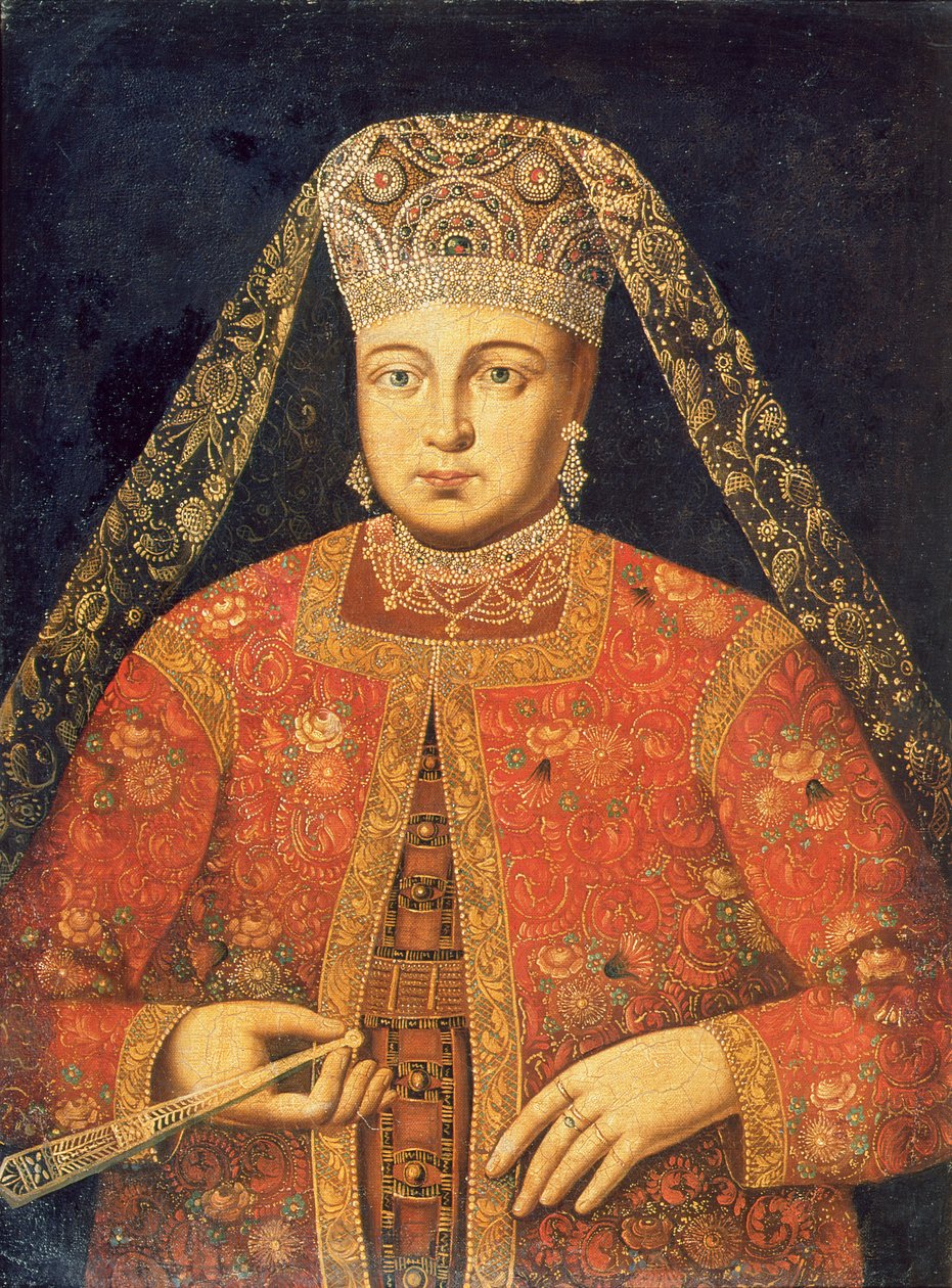صورة Tsarina Marfa Matveyevna (1664-1715) بواسطة المدرسة الروسية