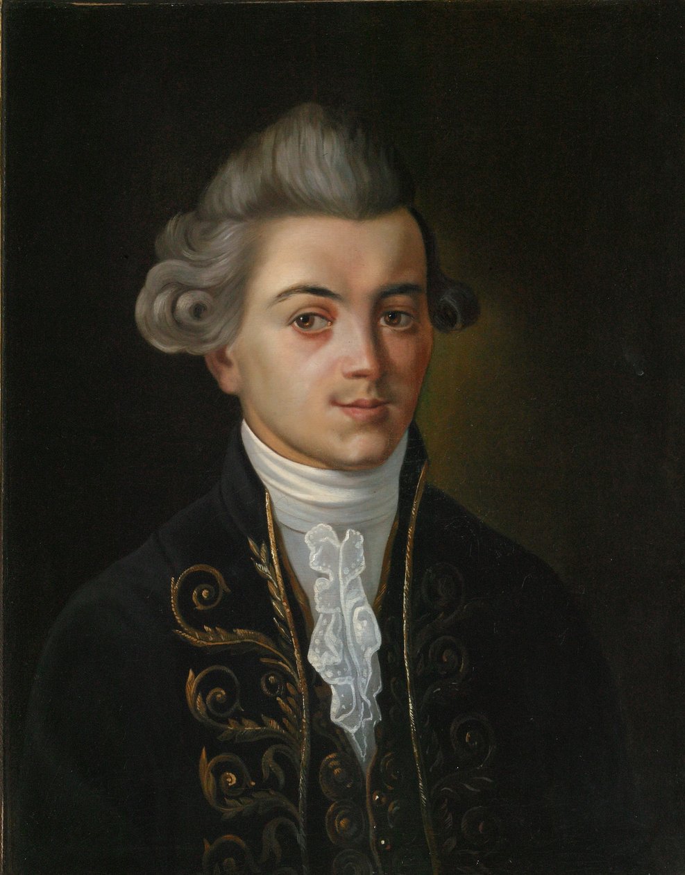 صورة للرسام الخرافي إيفان خيمنيتسر ، 1745-1784 ، لوحة روسية من القرن التاسع عشر. بواسطة ماجستير روسي.