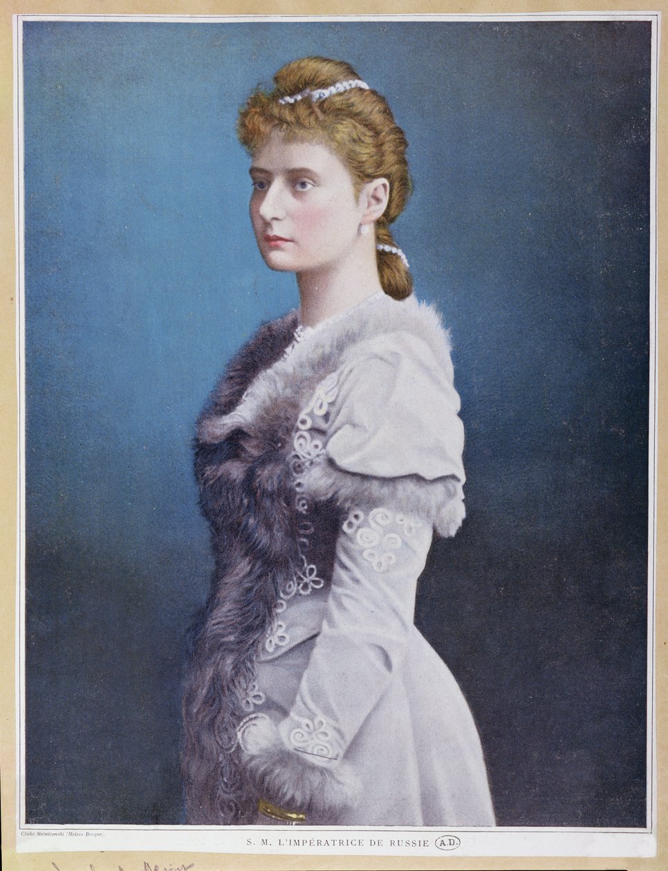 صورة Tsarina Alexandra Feodorovna (1872-1918) c.1898 بواسطة المدرسة الروسية