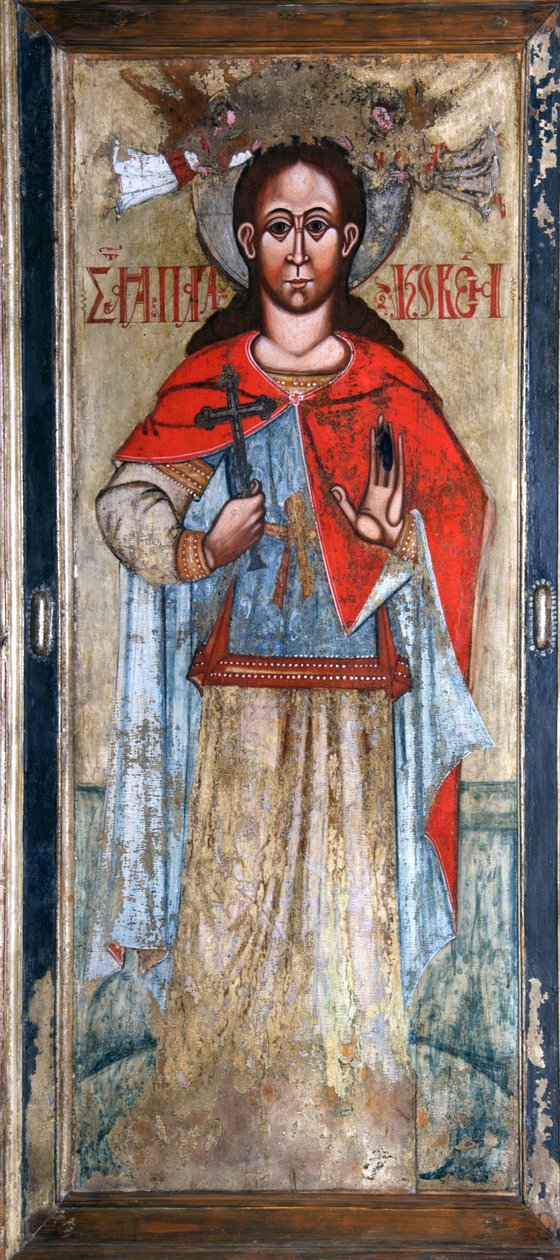 Saint Paraskeva Pyatnitsa ، أوائل القرن السابع عشر. بواسطة أيقونة روسية.