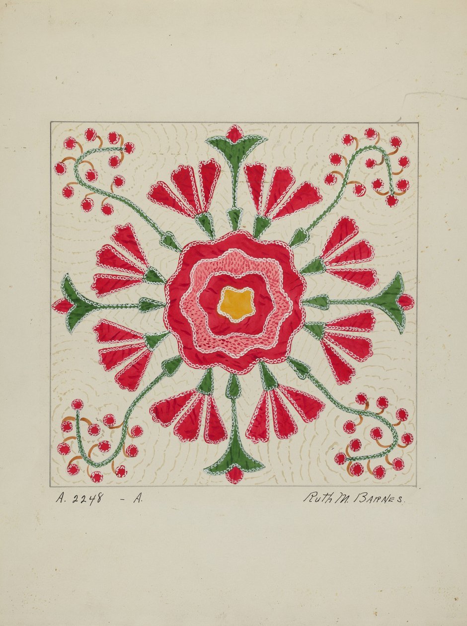 زين لحاف ، ج. 1940. بواسطة روث إم بارنز