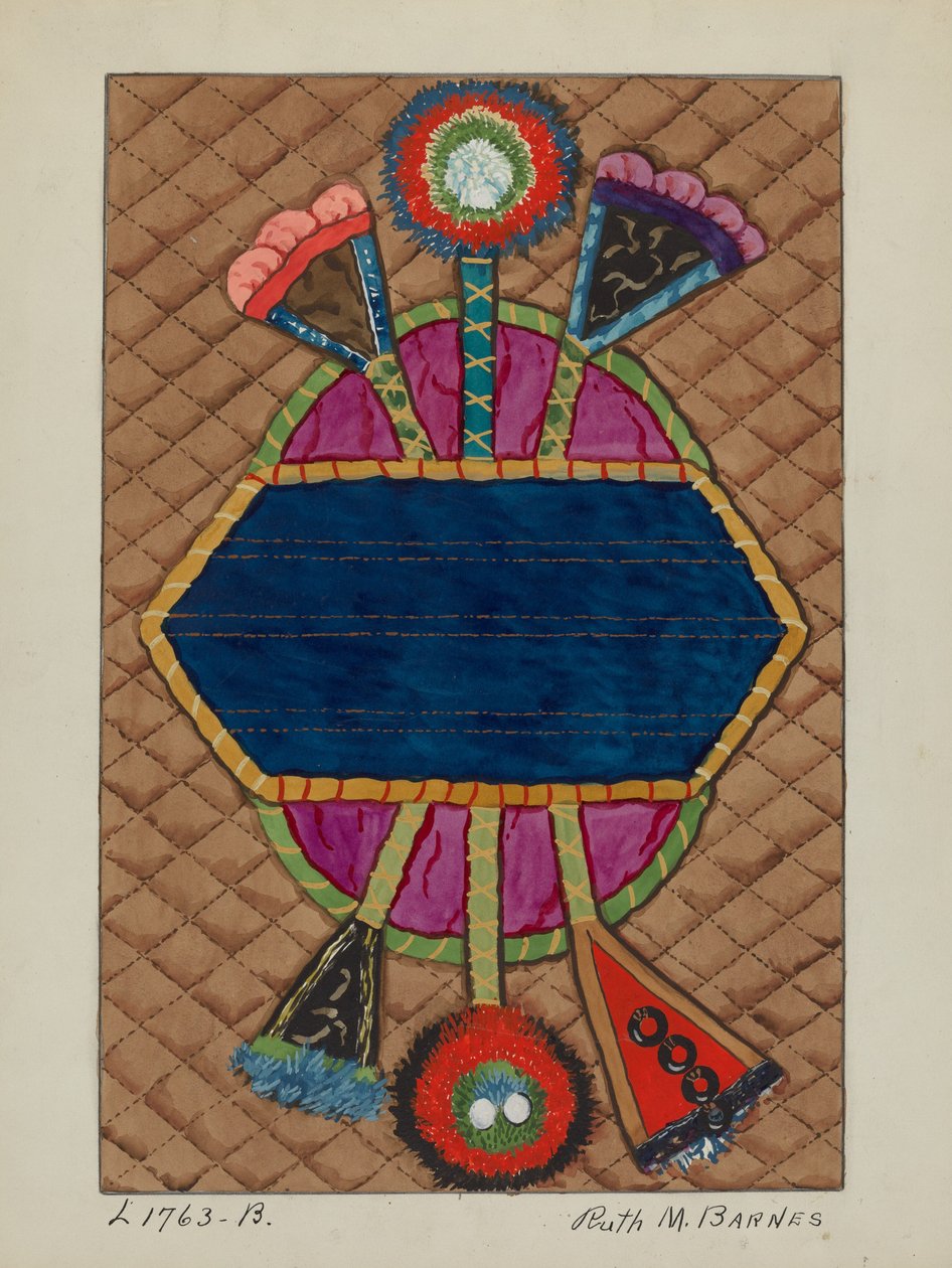 غطاء لحاف زين ، c. 1936. بواسطة روث إم بارنز