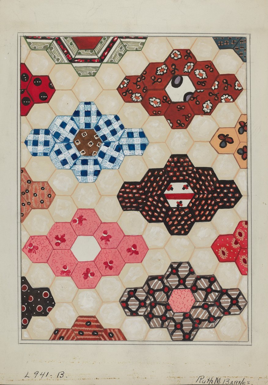 لحاف قسم 1 ، ج. 1936. بواسطة روث إم بارنز