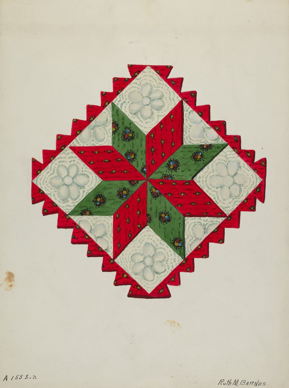 كتلة لحاف ، ج. 1936. بواسطة روث إم بارنز