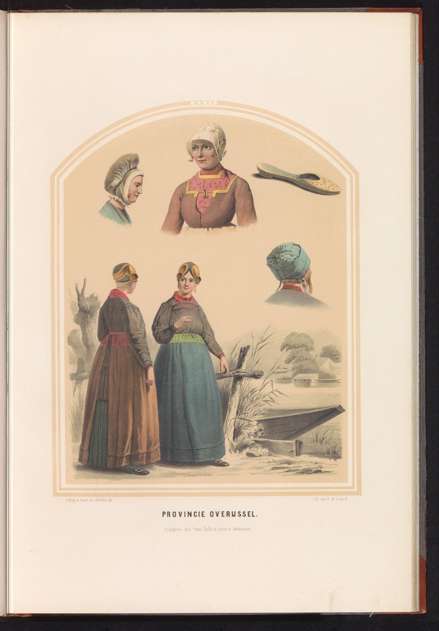 الزي التقليدي ل Overijssel ، 1857 مقاطعة أوفريجسيل / السادس والعشرون (العنوان على الجسم) بواسطة رورت دي فريس