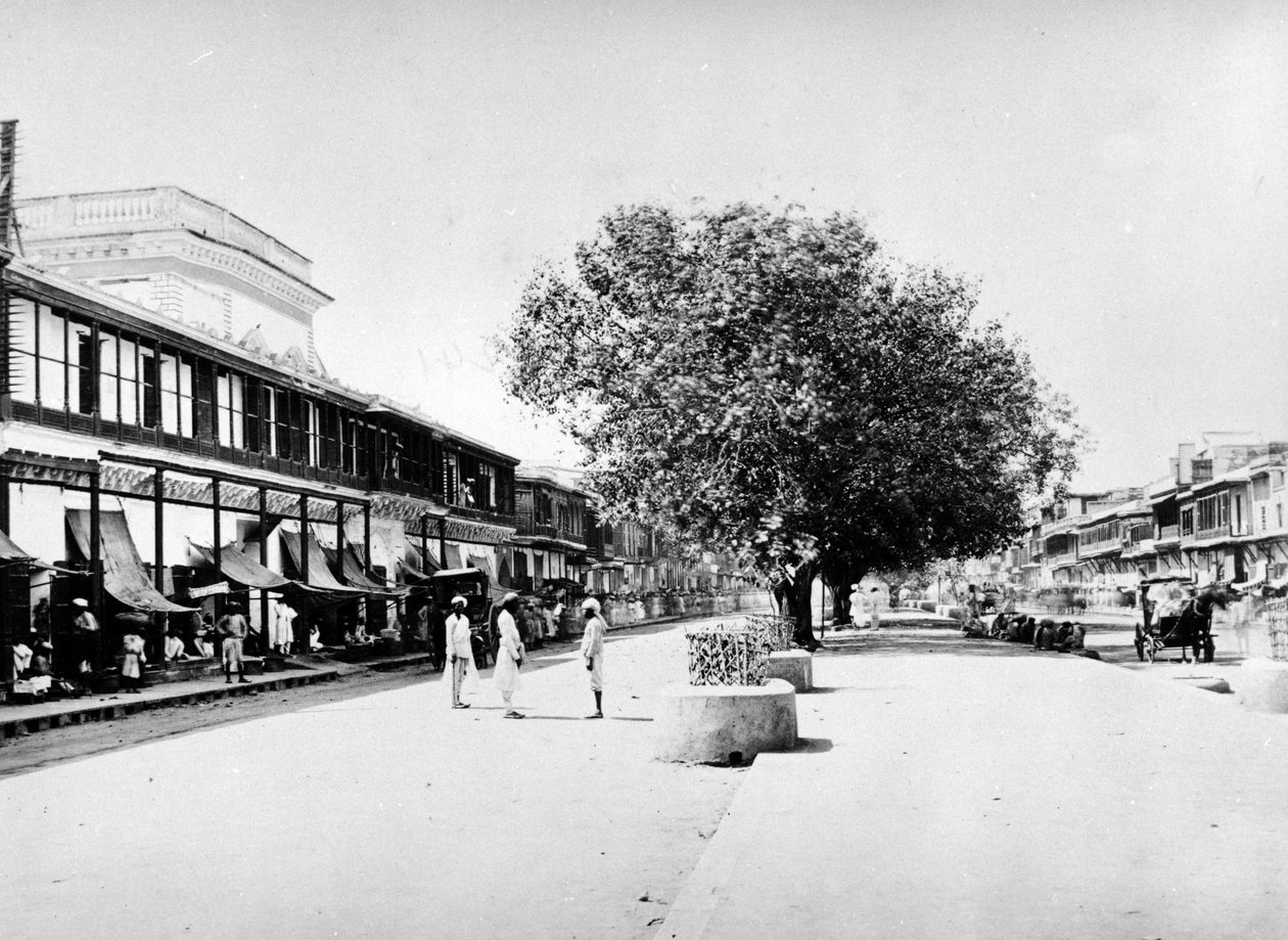 تشاندني تشوك ، دلهي ، c.1863-7 بواسطة S. and Shepherd ، C. Bourne