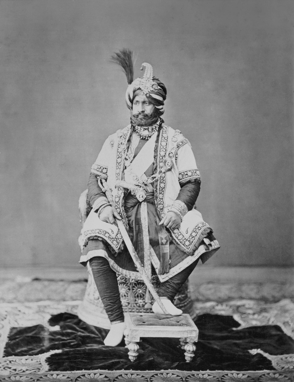 مهراجا جامو وكشمير ، 1877 بواسطة S. and Shepherd ، C. Bourne