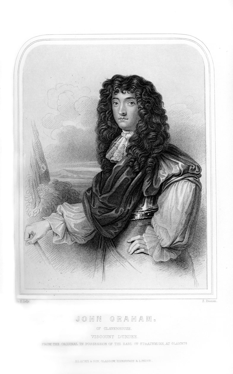 جون جراهام من كلافيرهاوس ، 1st Viscount Dundee ، قائد اليعاقبة الاسكتلندي ، 1870. بواسطة س. فريمان