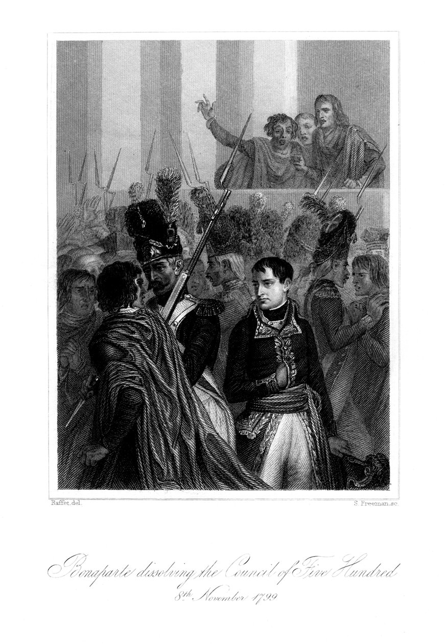 نابليون بونابرت 1721-1818 حل مجلس خمسمائة ، 1845. بواسطة س. فريمان