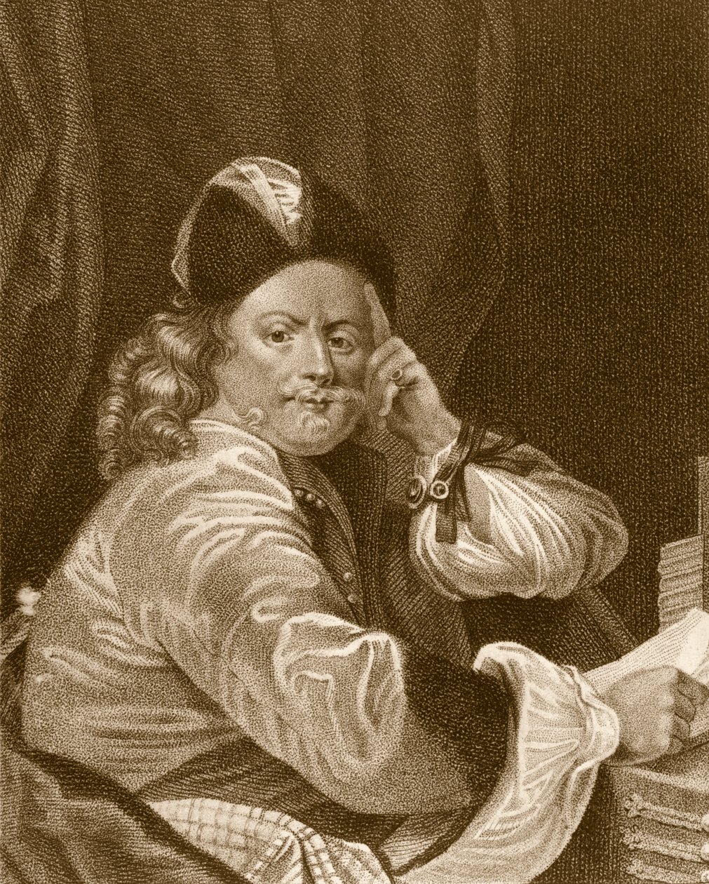 توماس كيليجرو ، نقش بواسطة JJ Van den Bergh بواسطة S. هاردينج