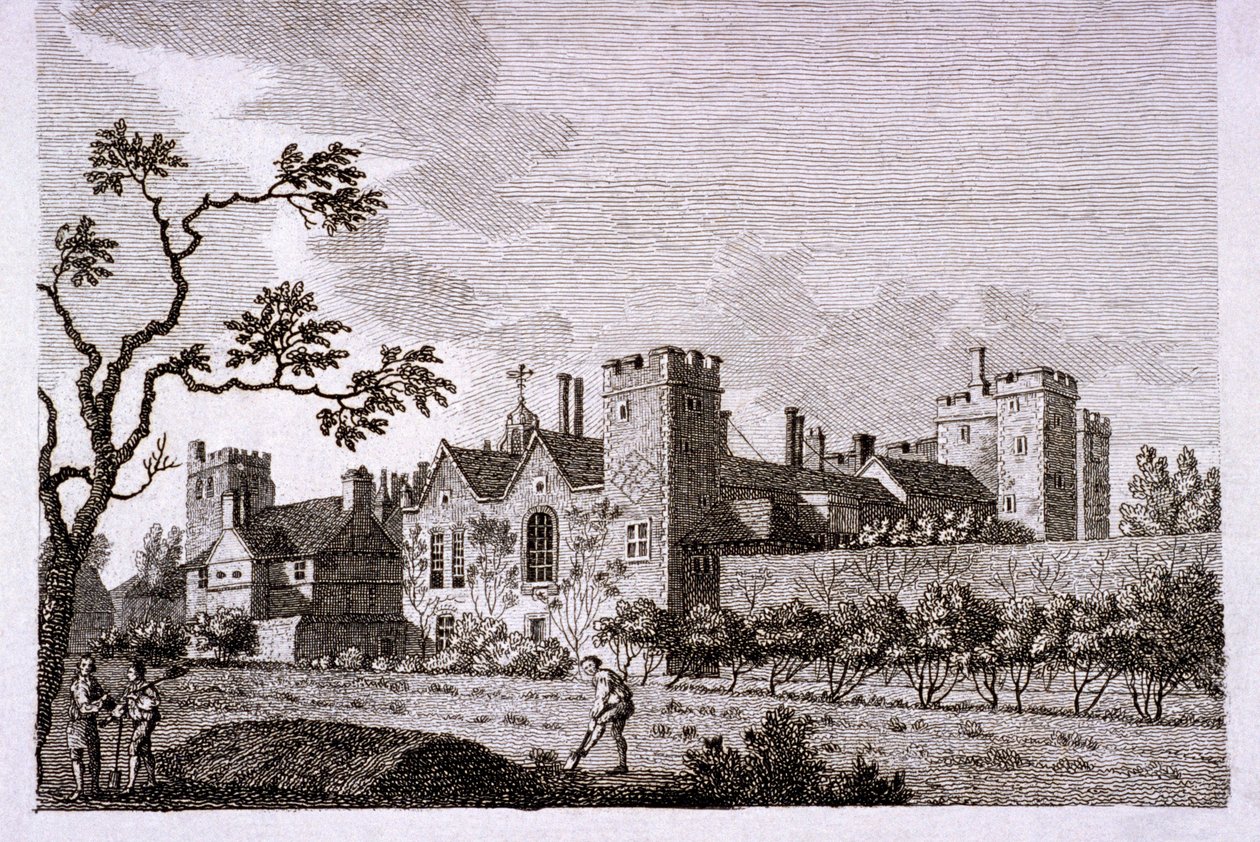 حديقة في قصر لامبيث ، لندن ، 1786. بواسطة اس سبارو