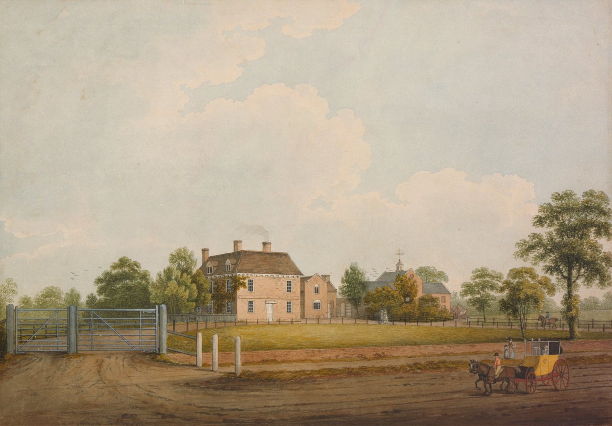 سكن هومر العائلي ، بالسال هيث ، 1799 بواسطة رايت