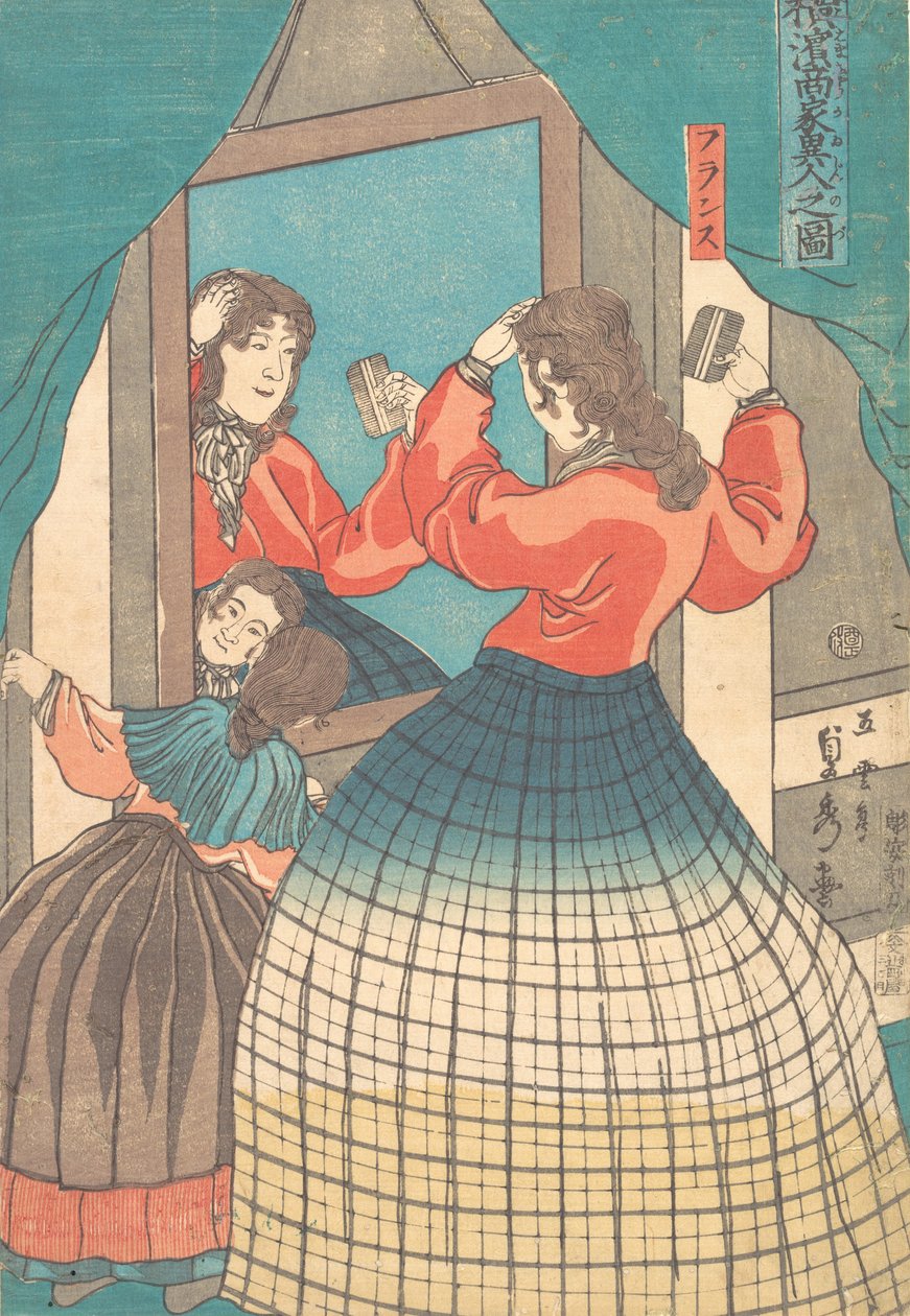 طباعة ، 1861 بونكيو 1 ، الشهر الأول. بواسطة ساداهيدي أوتاغاوا