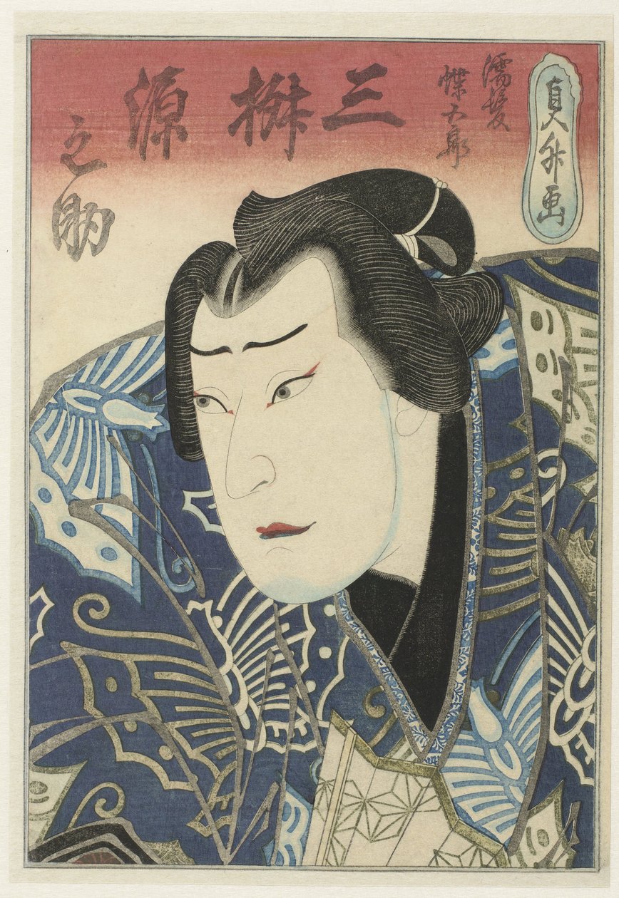 Mimasu Gennosuke I بدور Nuregami Chôgorô بواسطة Sadamasu (II) ، أوتاغاوا