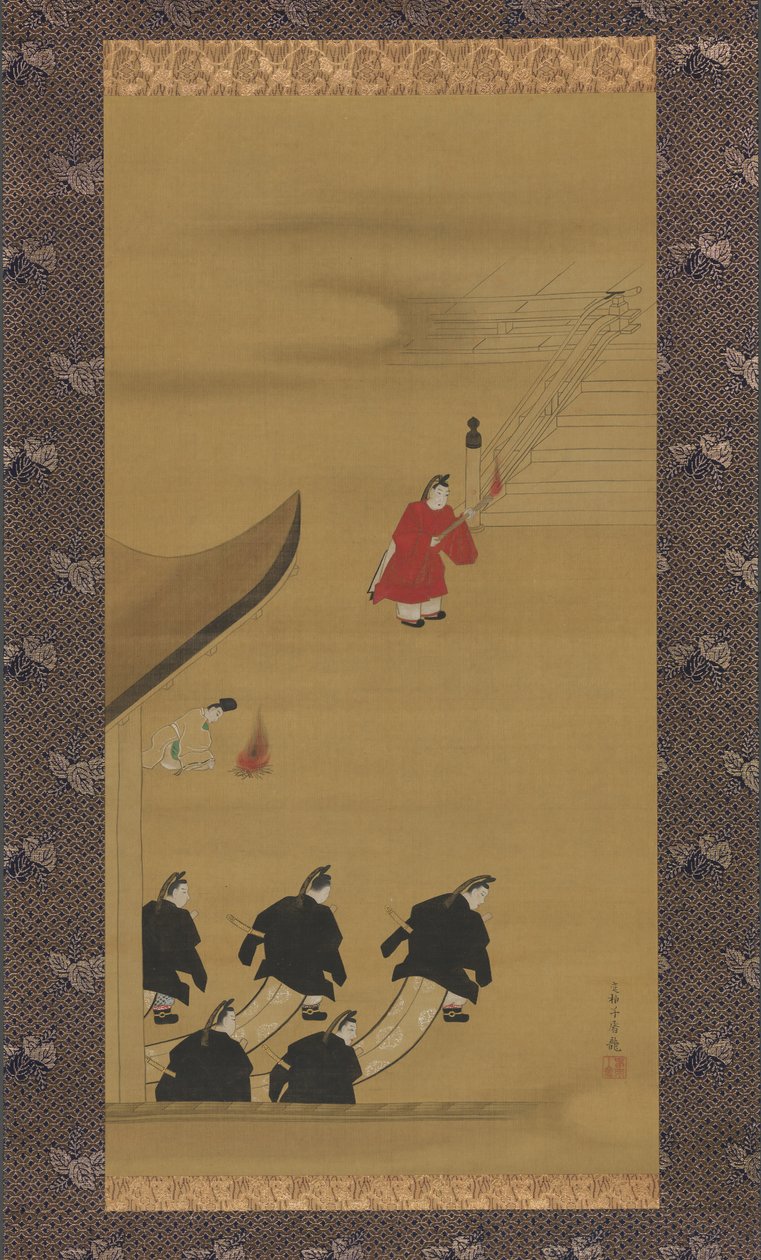 أنشطة الاثني عشر شهرا Tsukinami-e ، أواخر 1790. بواسطة ساكاي هويتسو