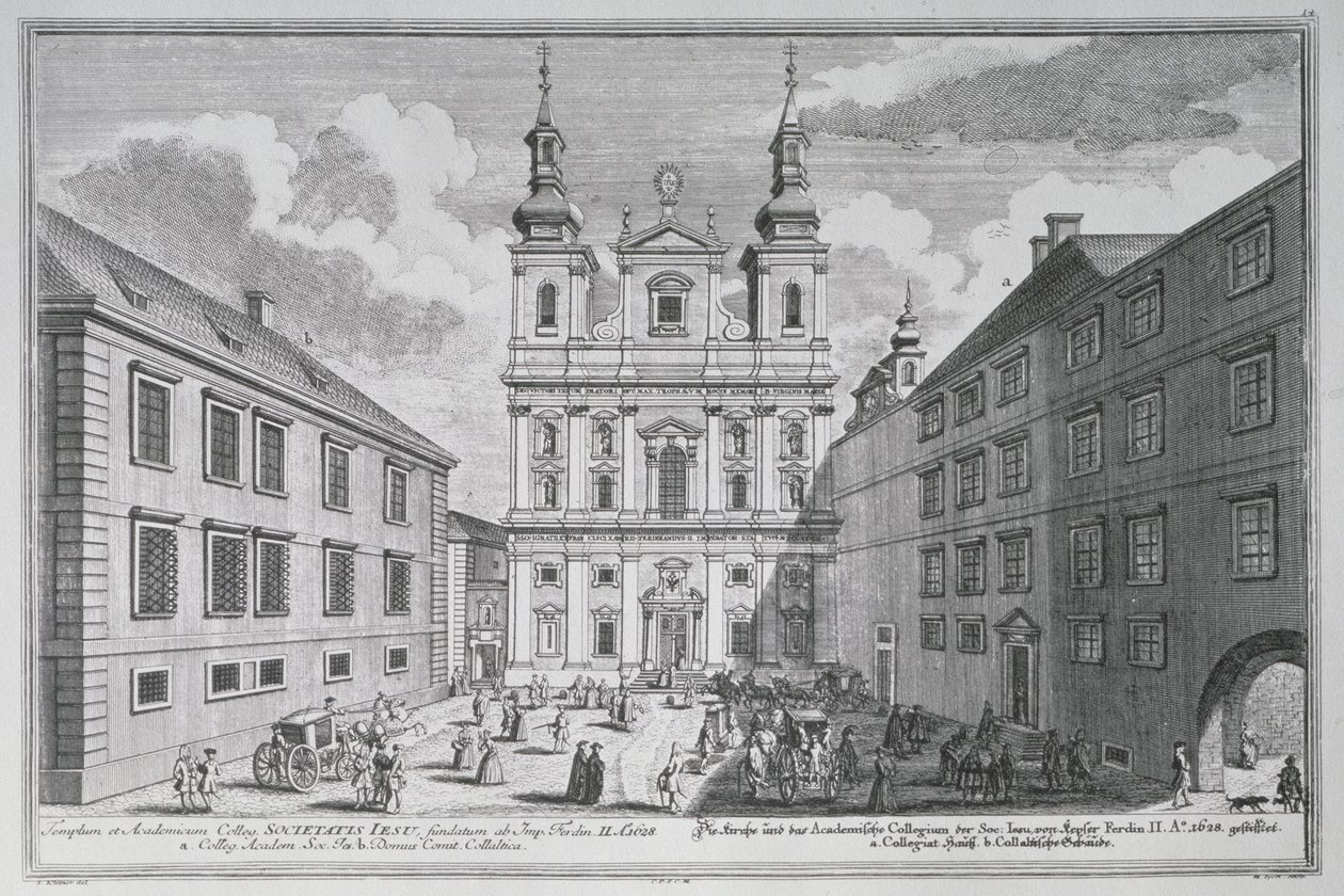 منظر ل Jesuitenkirche و Dr-Ignaz-Seipal-Platz في فيينا بواسطة سالومون الصغير