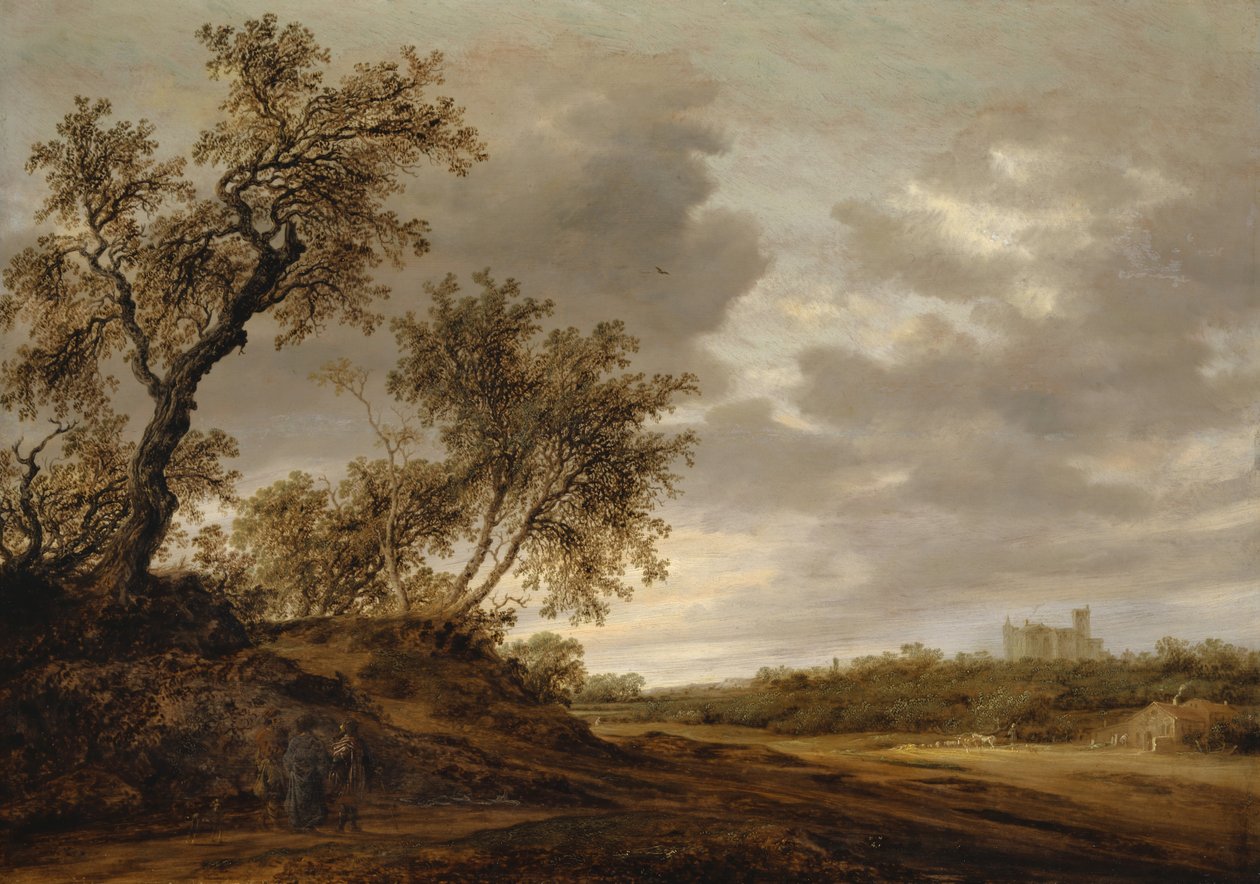 في الطريق إلى عمواس ، 1643 بواسطة Salomon van Ruisdael أو Ruysdael